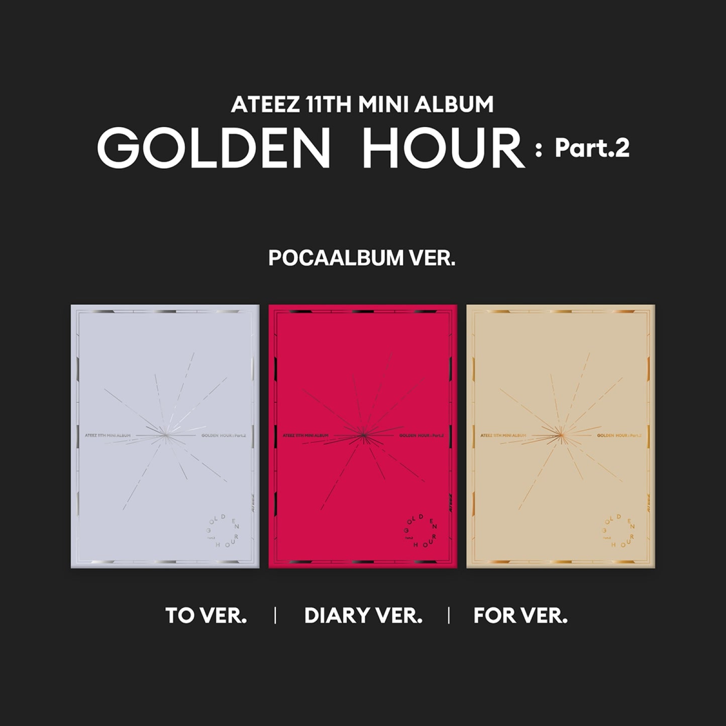 ATEEZ 11th Mini Album : GOLDEN HOUR : Part.2 (POCAALBUM ver)