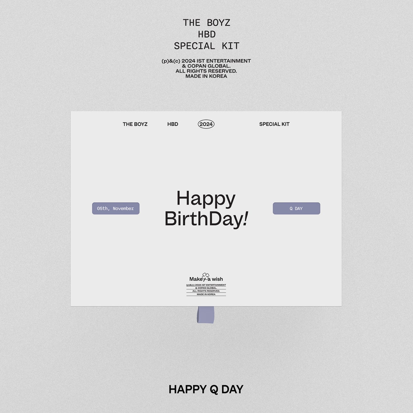 THE BOYZ HBD Q Special Kit