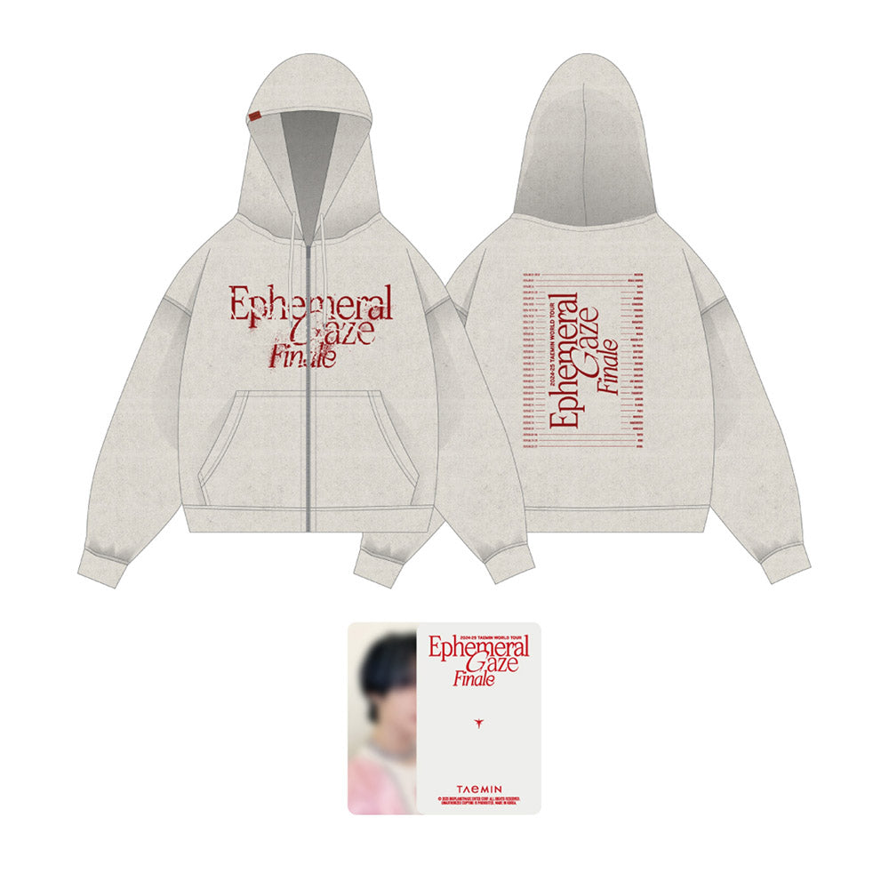 SHINee TAEMIN [World Tour: Ephemeral Gaze Finale] Zip-Up Hoodie (Tour Routing ver)