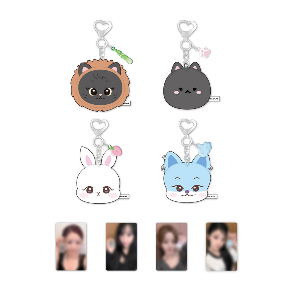 KISS OF LIFE [2nd Anniversary] Face Doll Keyring