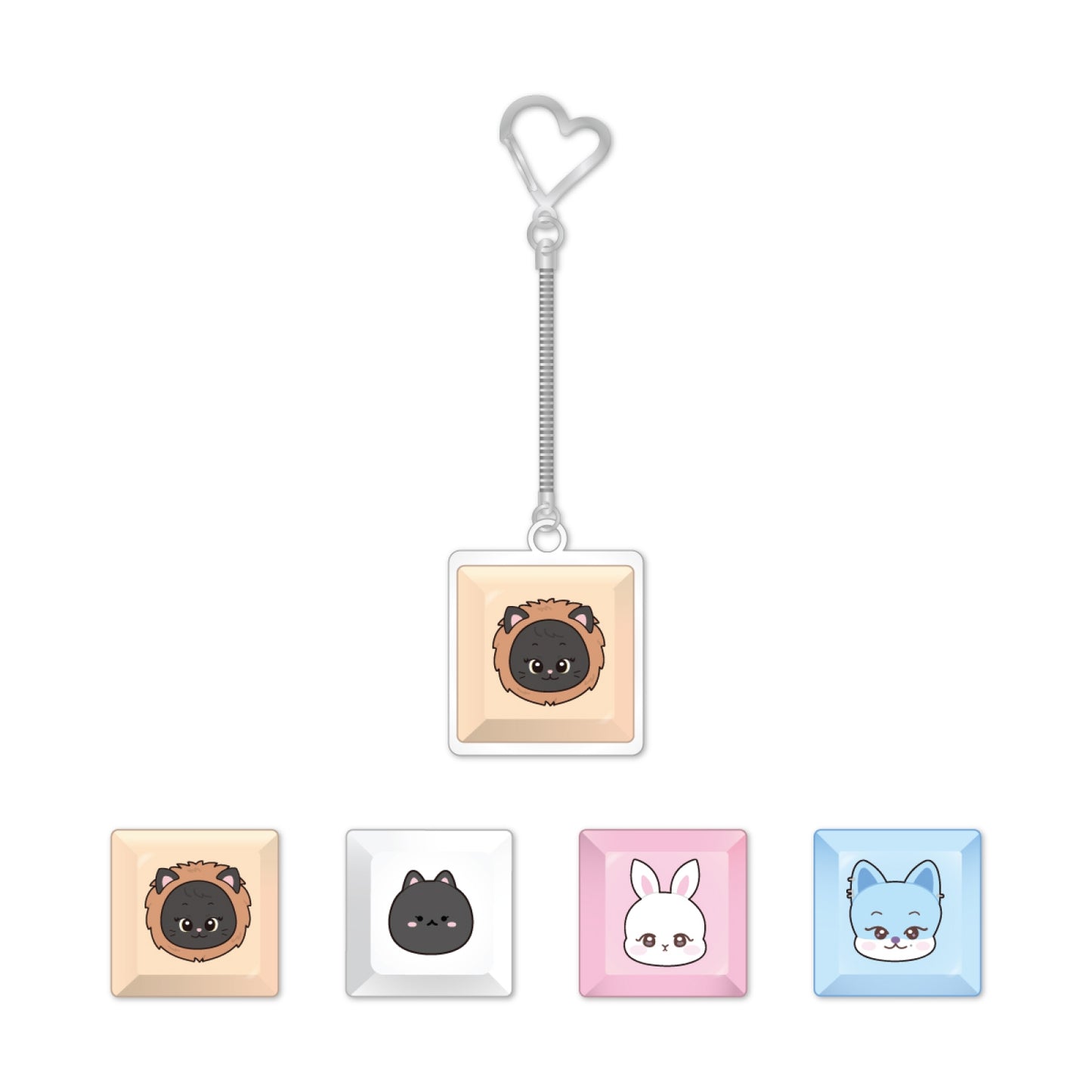 KISS OF LIFE [2nd Anniversary] Key Cap Keyring Set