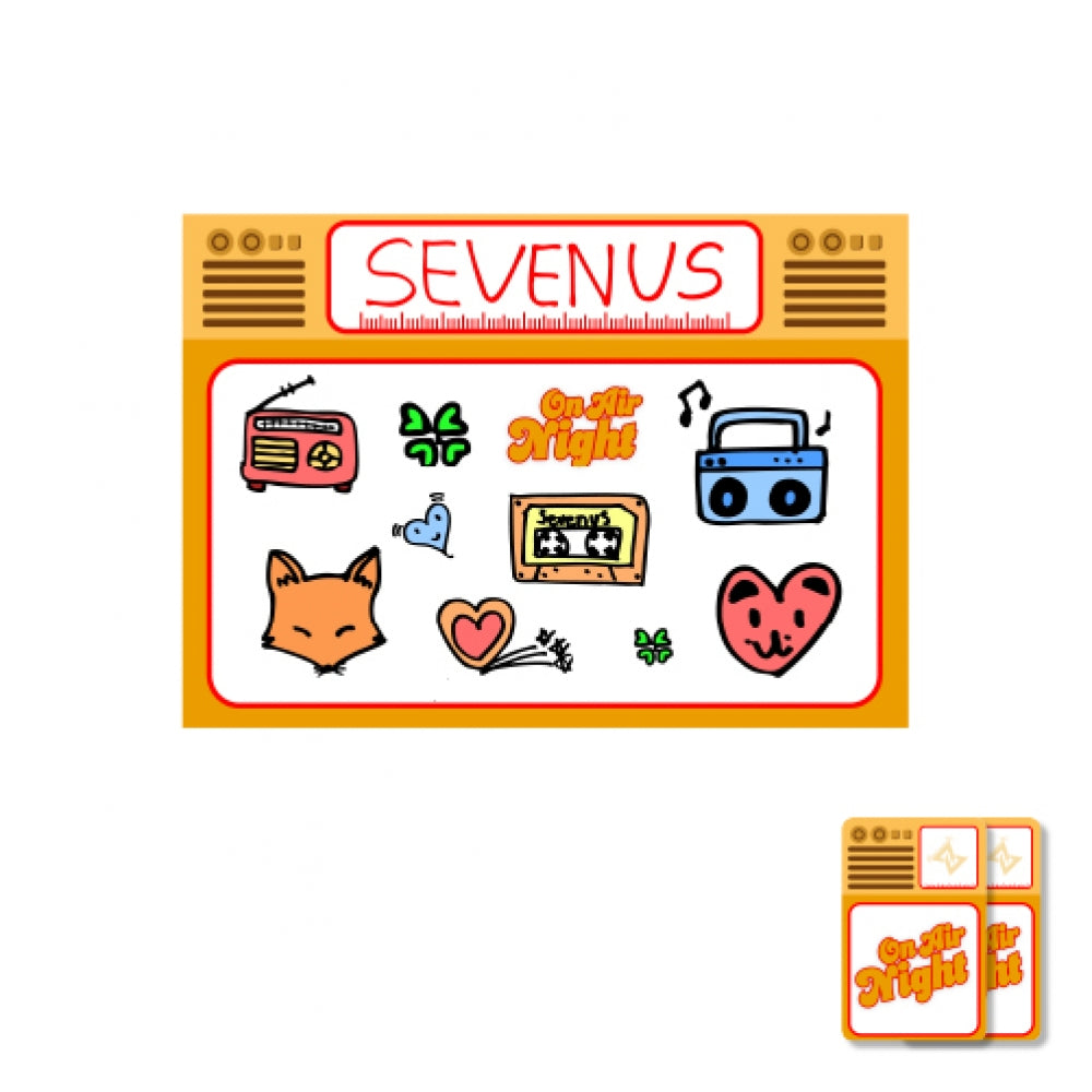 SEVENUS [On Air Night] Sticker & Photocard