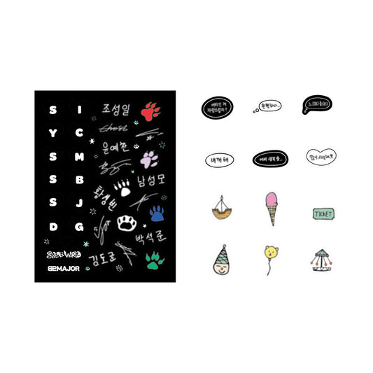82MAJOR [82DE WORLD] Lightstick Deco Sticker Pack