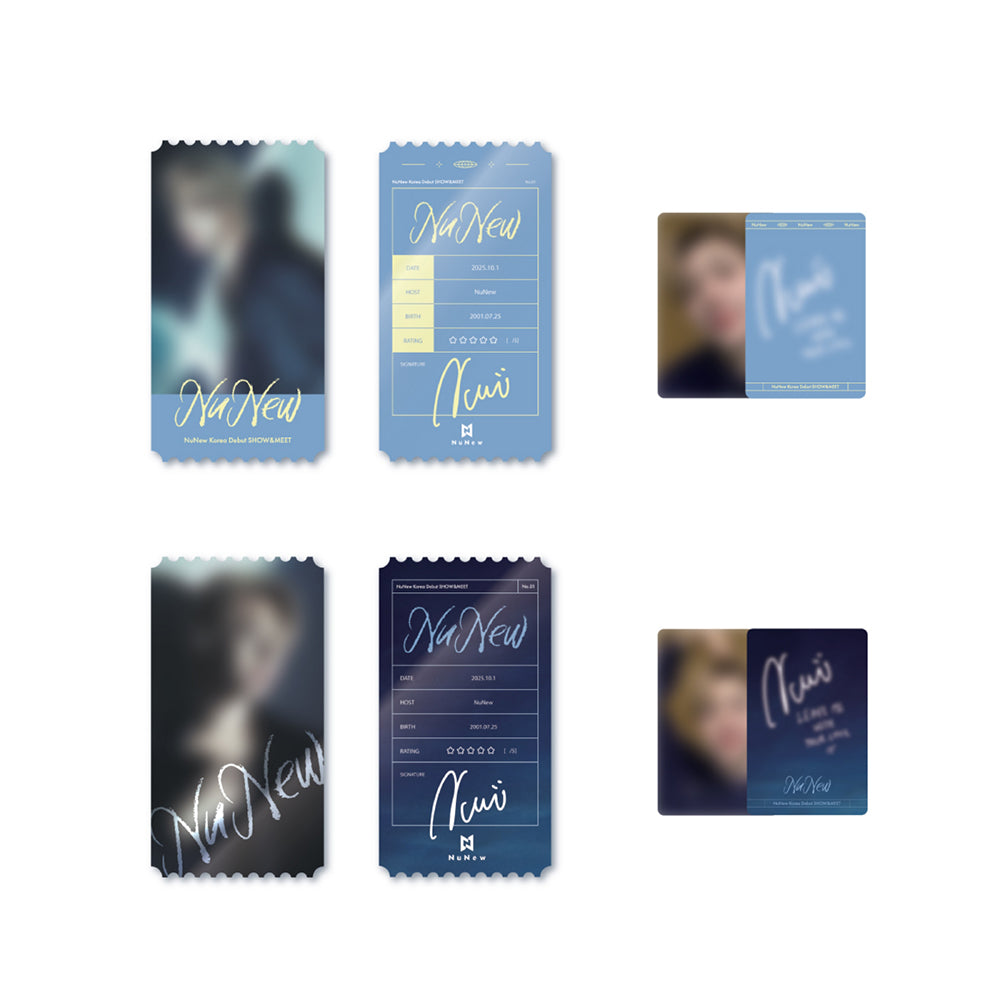NuNew [Korea Debut SHOW&MEET] Ticket Set