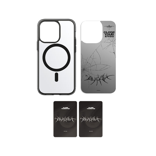 CLOSE YOUR EYES [blackout] MagSafe Phone Case + Skin Set