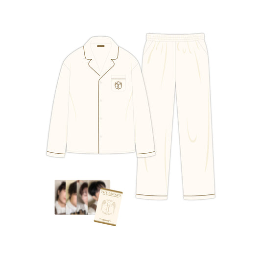 FORESTELLA [THE LEGACY] Silk Pajamas Set (White)