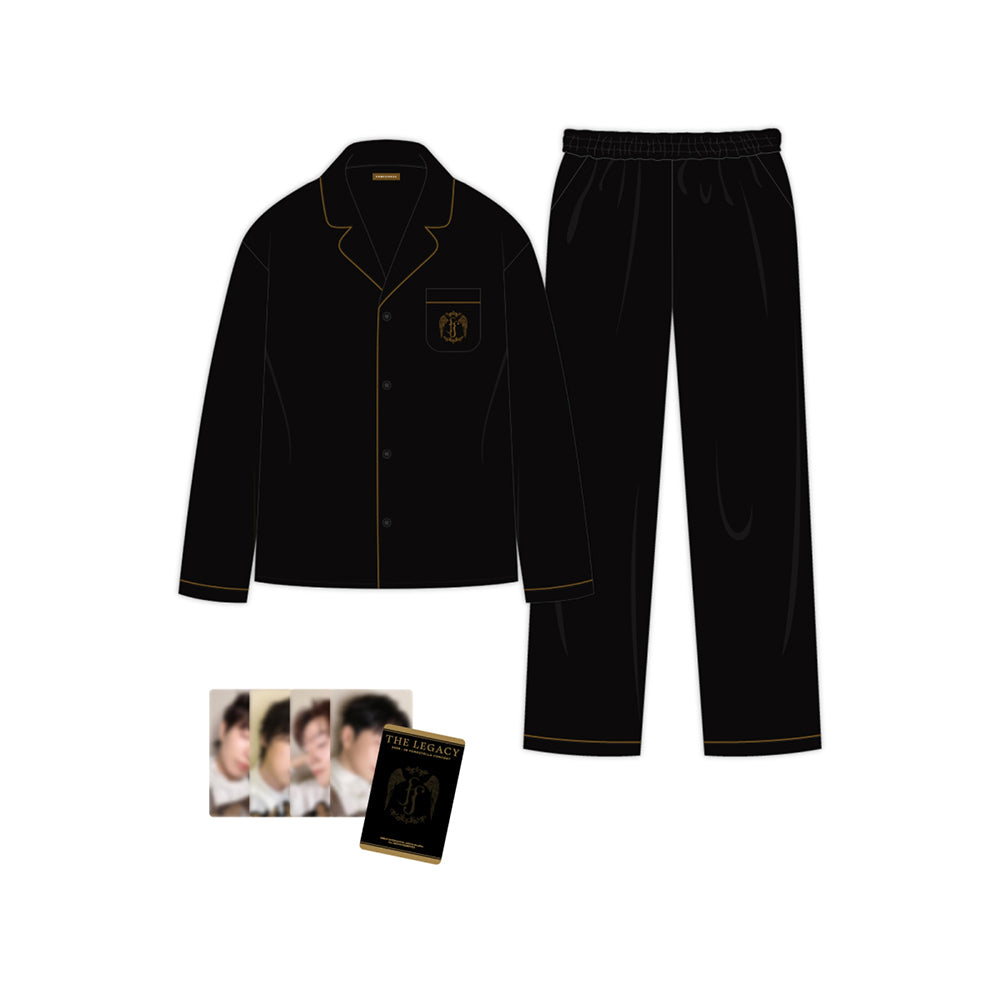 FORESTELLA [THE LEGACY] Silk Pajamas Set (Black)
