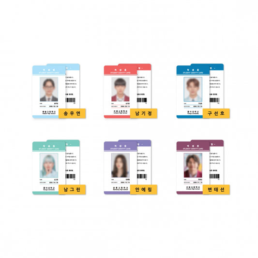 Spirit Fingers [K-Drama Pop Up] Name Tag + Student ID Card Set