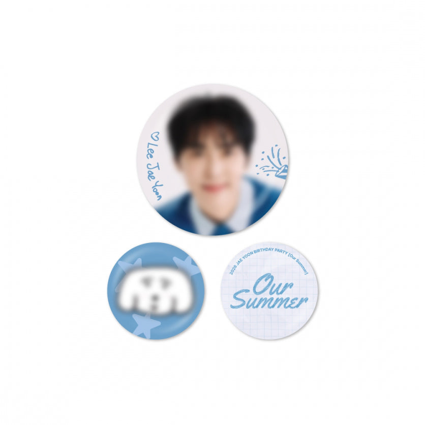 SF9 JAE YOON [Our Summer] Pin Button Set