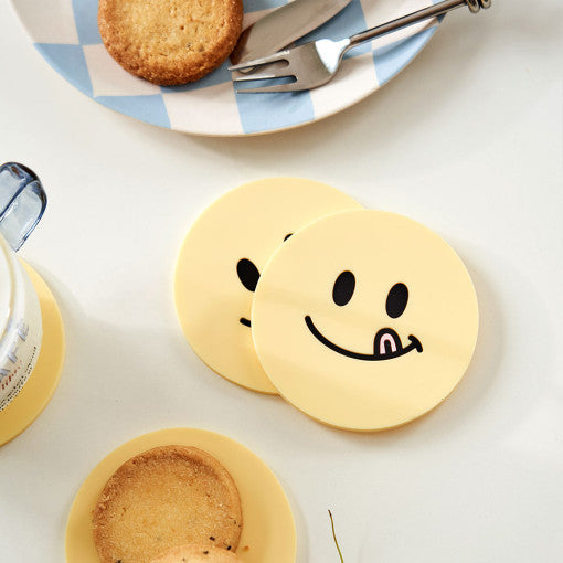 KNOTTED Smiley Silicone Coaster