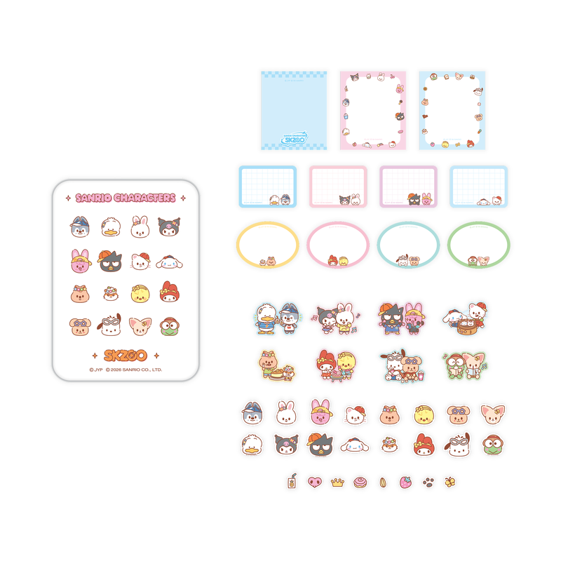 STRAY KIDS [SKZOO] Tin Case Sticky Note Set