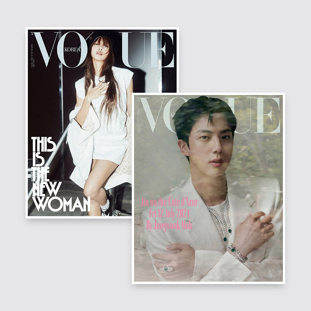 VOGUE Korea Magazine October 2024 : LISA & BTS Jin Cover