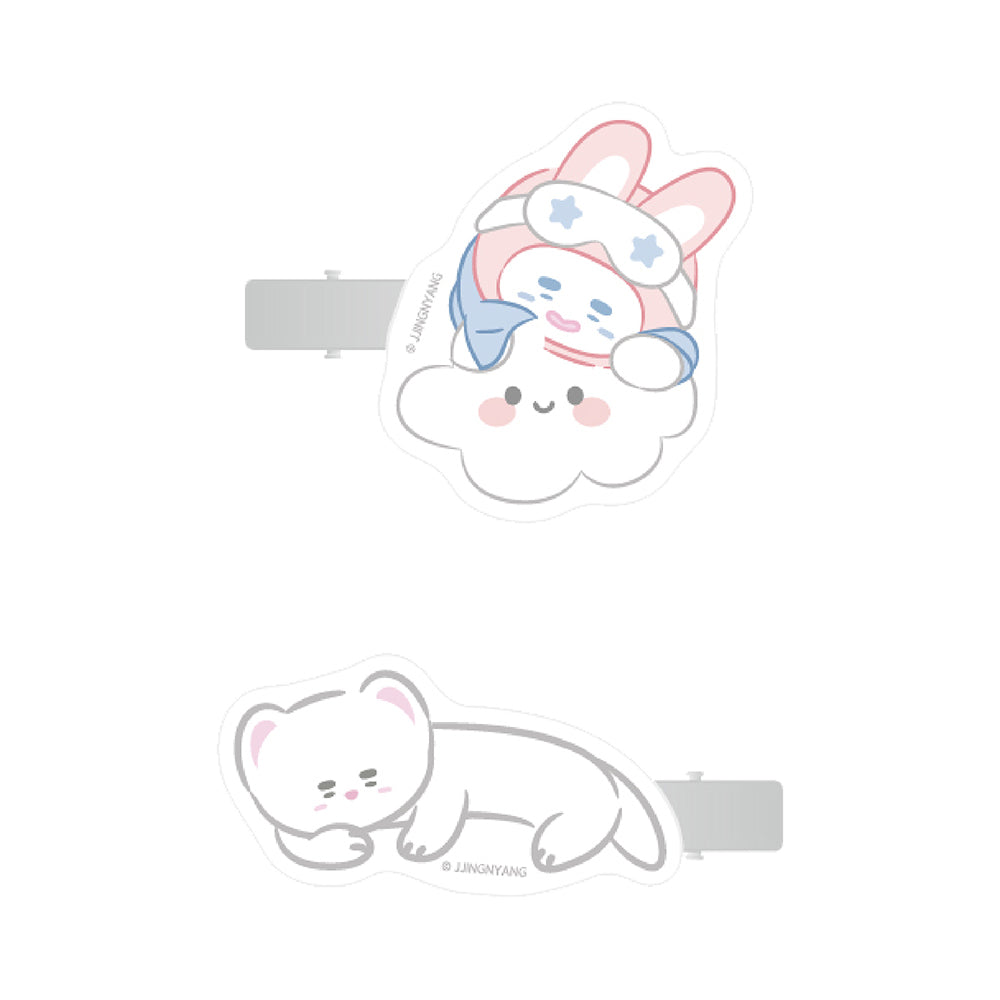 SHINee ONEW [JJING-NYANG Pajama Party] Acrylic Hair Clip Set