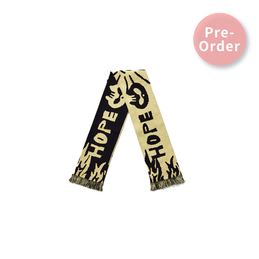 (Pre-Order) BTS J-Hope [HOPE ON THE STAGE] Tour Slogan Muffler (Yellow)