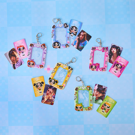 NewJeans [WELCOME TO THE POWERPUFF GIRLS X NJ's ROOM] Photo Holder Keyring ver 2