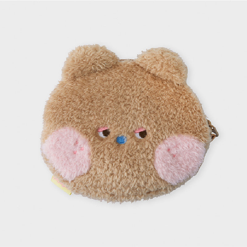 LINE FRIENDS mininislow Face Plush Pouch