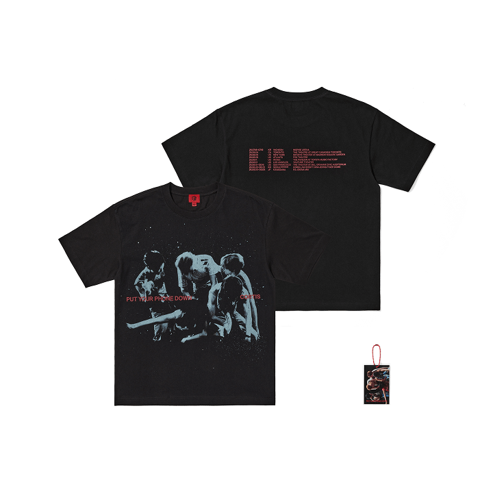 CORTIS [PUT YOUR PHONE DOWN] Tour Routing T-Shirt (Black)
