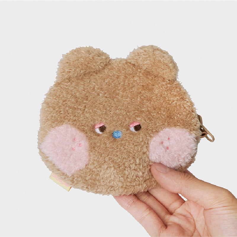 LINE FRIENDS mininislow Face Plush Pouch