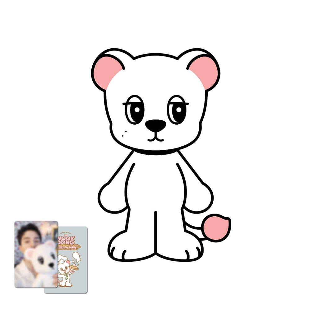 LEE DONG WOOK [from the Peach Farm] Big Wookdong Plush Doll