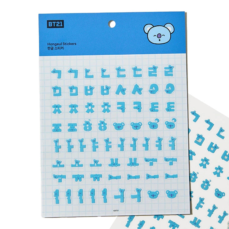 BT21 [Souvenir] Hangeul Sticker