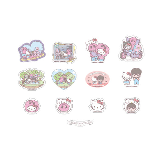 SHINee KEY [Where is KEY? with HELLO KITTY] Removable Sticker Set