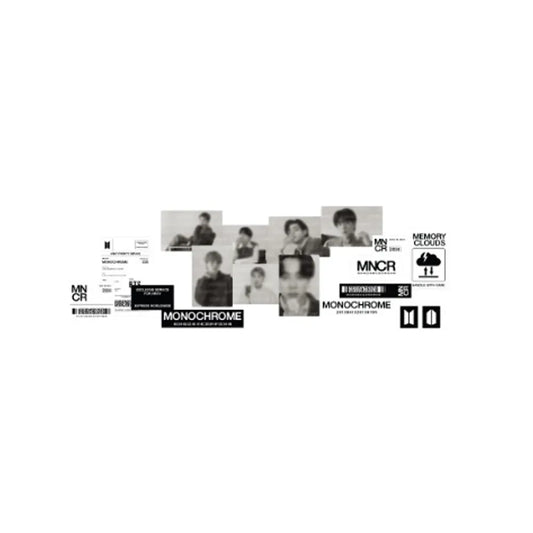 BTS [MONOCHROME Pop Up] Sticker Set
