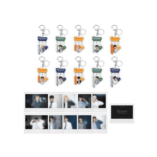 TREASURE [PLEASURE] Photo Keyring Holder Set