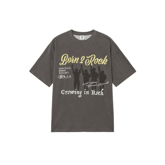 QWER [2nd Anniversary] T-Shirt (Charcoal)