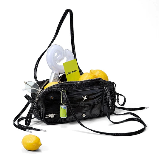 aespa [LEMONADE] coller Baguette Bag (Onyx Black)