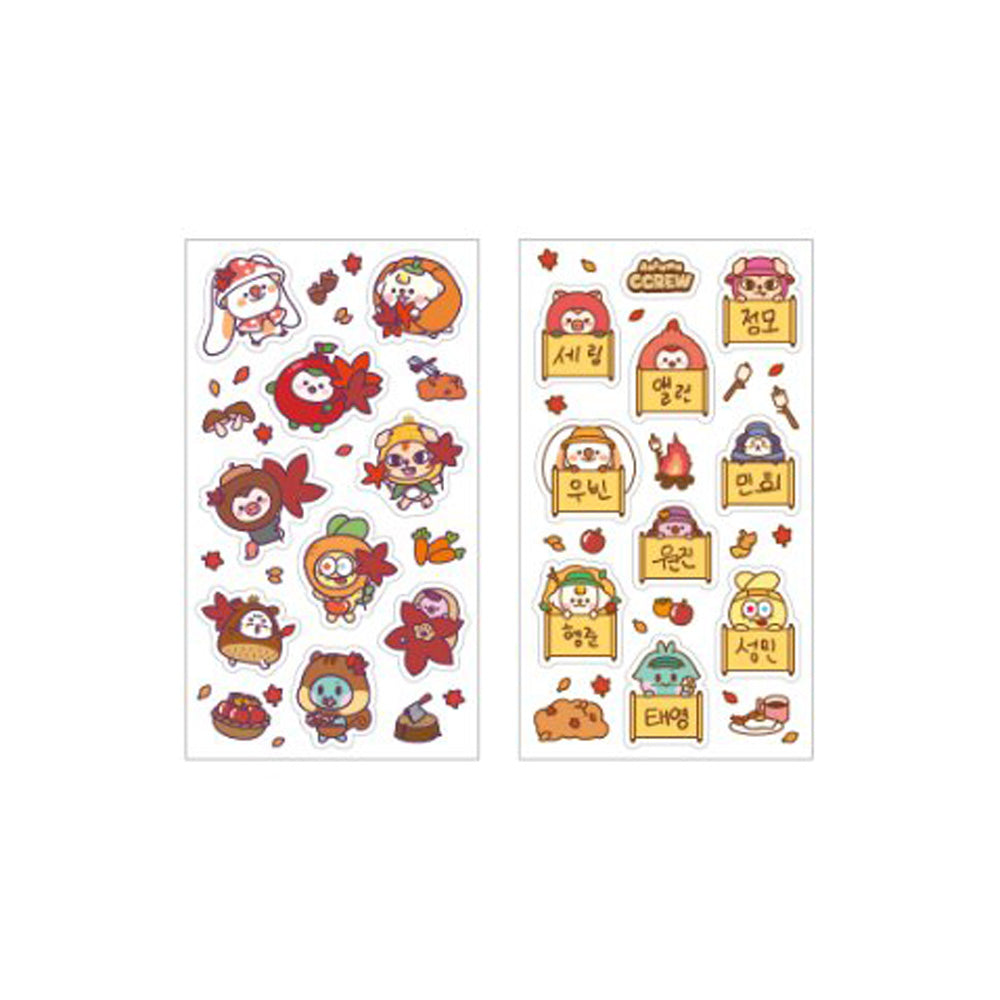 CRAVITY [2024 Autumn CCREW Pop Up] CCREW Sticker Set (Autumn ver)