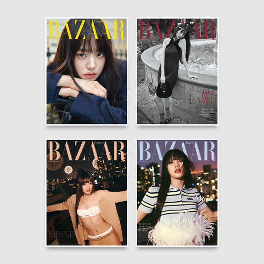 BAZAAR Korea Magazine November 2023 : IVE Wonyoung & (G)I-DLE Minnie Cover