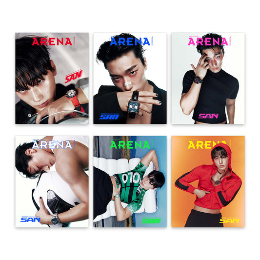 ARENA HOMME+ Korea August 2025 : ATEEZ SAN Cover