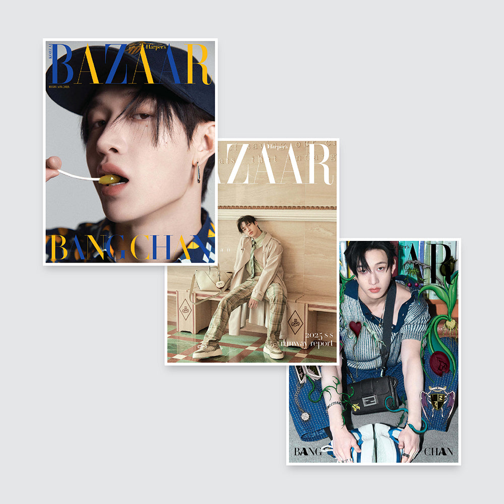 BAZAAR Korea Magazine February 2025 : STRAY KIDS BANGCHAN Cover