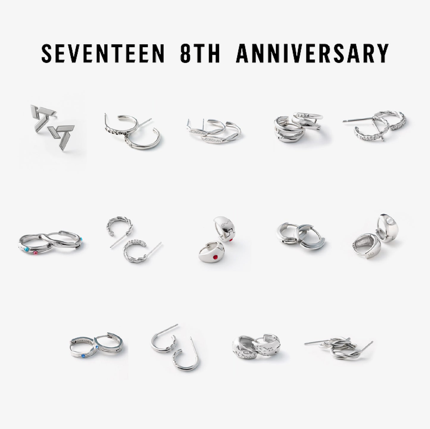 (Pre-Order) SEVENTEEN 8th Anniversary Earrings