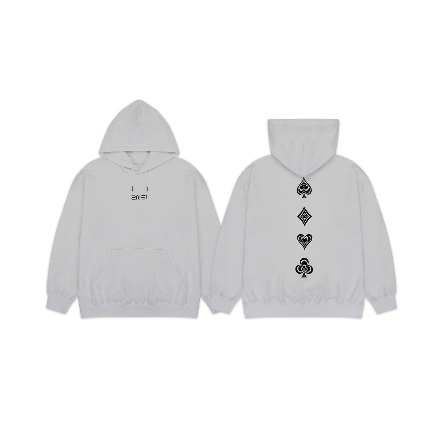 2NE1 [WELCOME BACK] Graphic Hoodie (Grey)