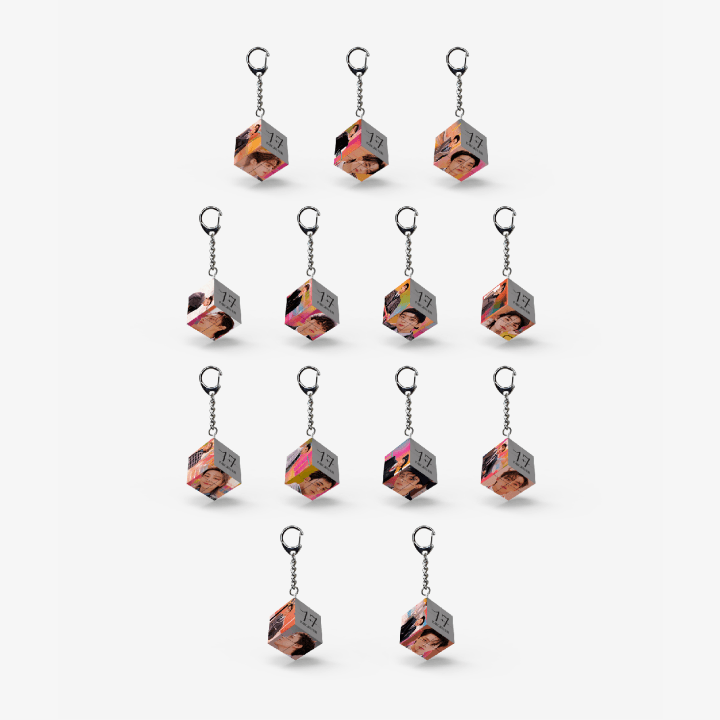 SEVENTEEN Mini Cube Keyring (17 RIGHT HERE)