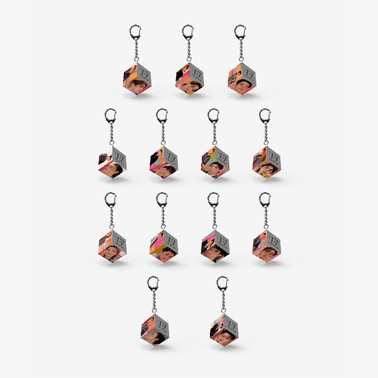 SEVENTEEN Mini Cube Keyring (17 RIGHT HERE)