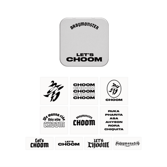 BABYMONSTER [CHOOM] Tin Case + Tattoo Sticker Set