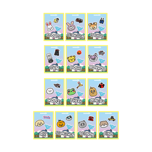SEVENTEEN [NANA bnb] Velcro Patch Set (4pcs)