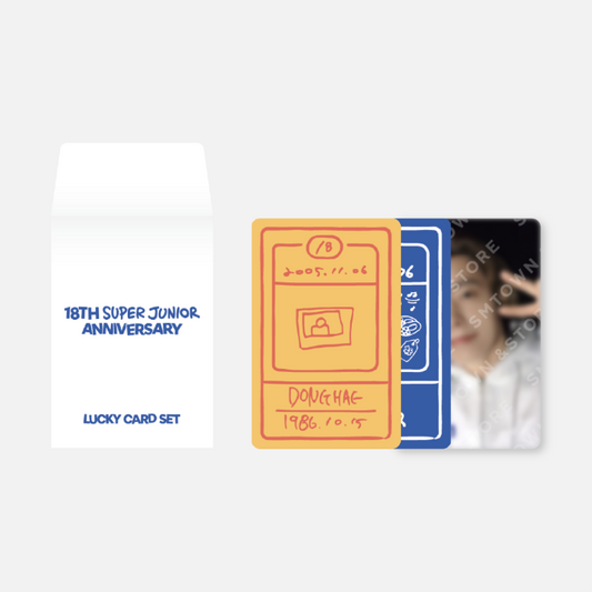 SUPER JUNIOR [18th Anniversary] Lucky Card Set