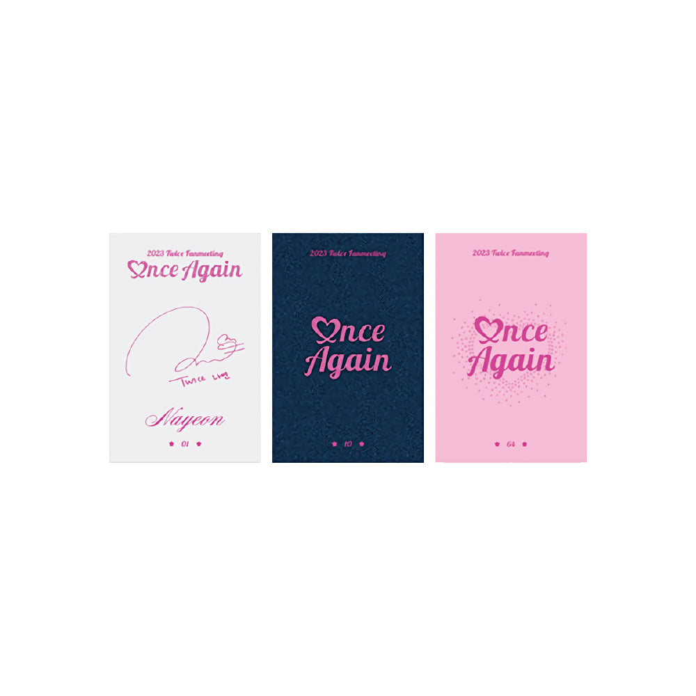 TWICE [Fanmeeting: ONCE AGAIN] Trading Card