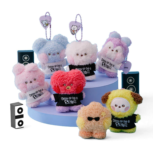 BT21 minini Band Plush Doll Keyring