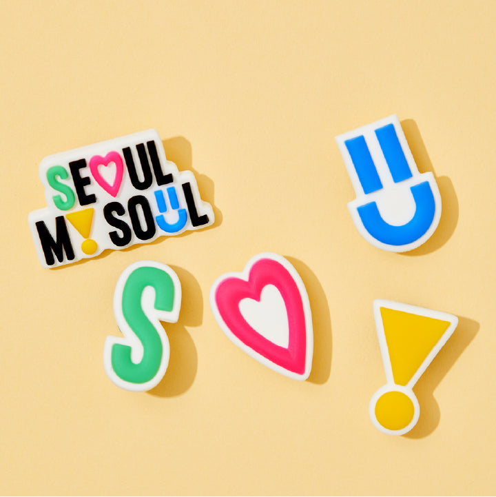 Korea Slogan [Seoul My Soul] Shoe Parts Set