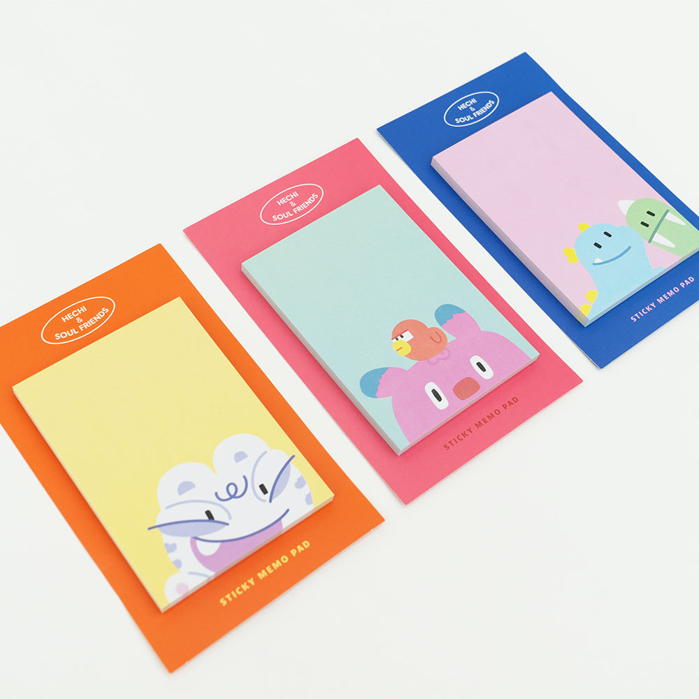 Korea [Seoul My Soul] Hechi & Soul Friends Post-It Notes Set