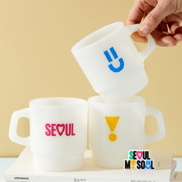 Korea Slogan [Seoul My Soul] Milk Cup
