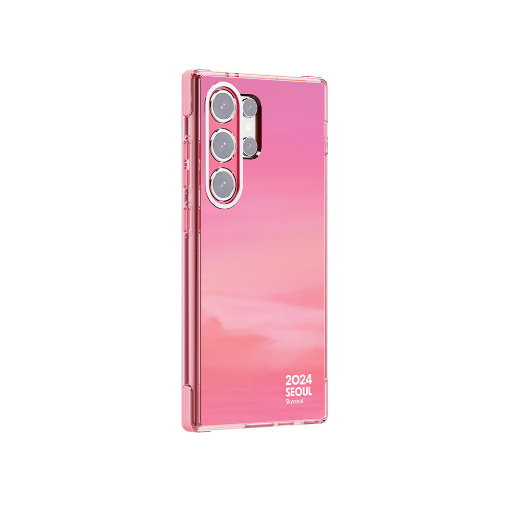 Korea [2024 Seoul Colour] Sky Coral Galaxy S24 Ultra Phone Case