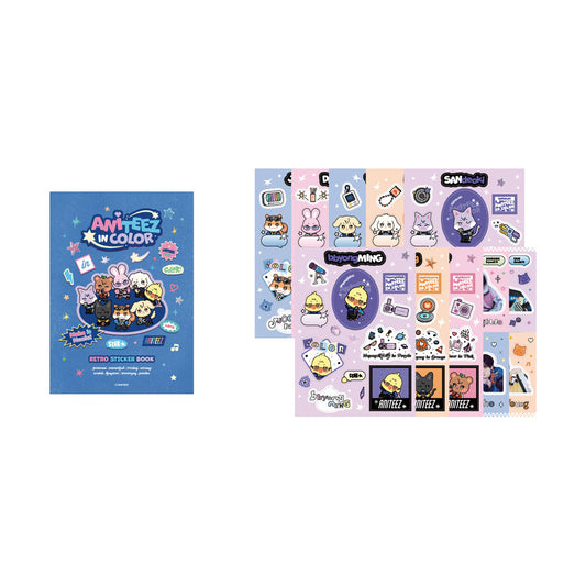 ATEEZ [ANITEEZ in COLOR] Retro Sticker Book