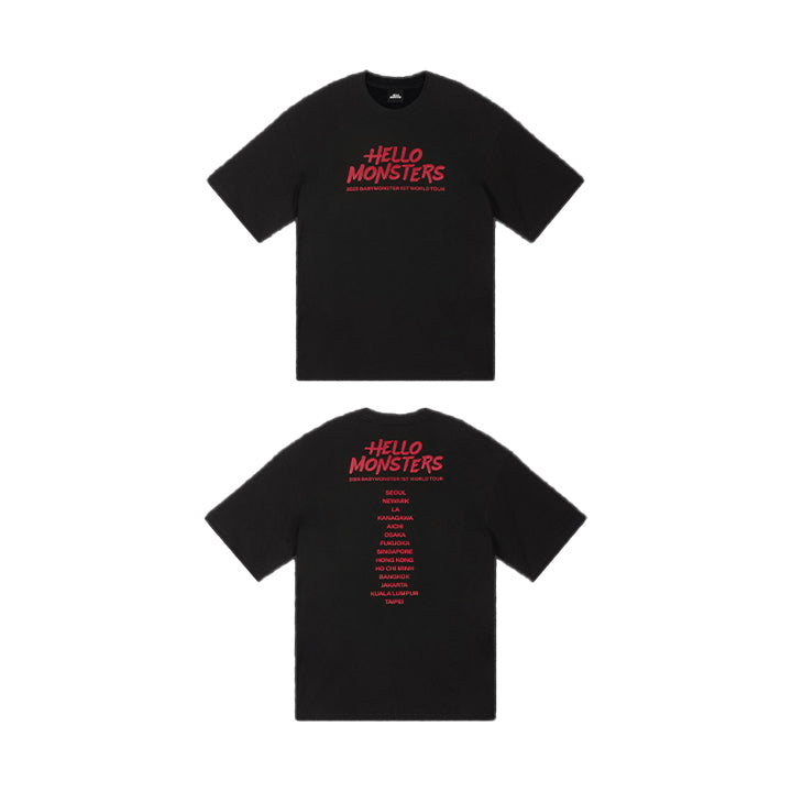 BABYMONSTER [2025 HELLO MONSTERS in Asia] Logo Tour T-Shirt