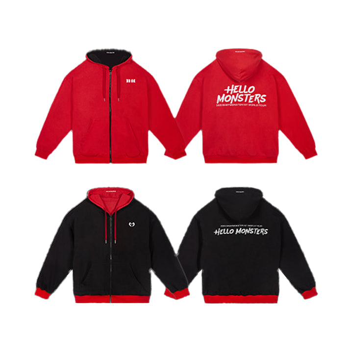 BABYMONSTER [2025 HELLO MONSTERS in Asia] Reversible Symbol Zip-Up Hoodie