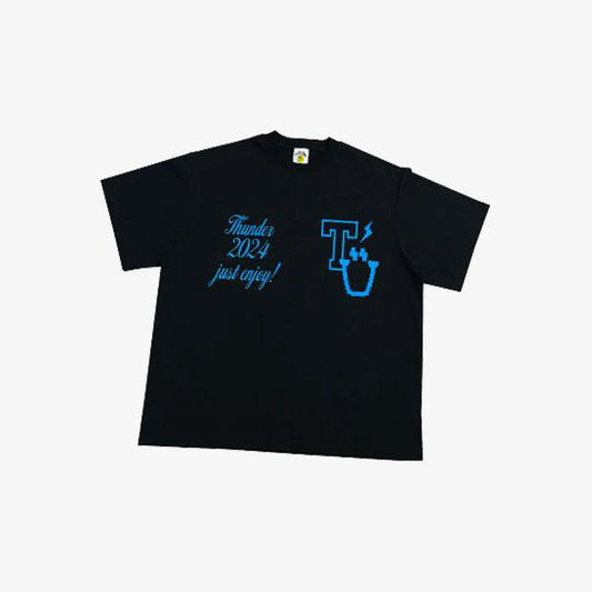 ATEEZ [2024 THUNDER Pop Up] Pigment T-Shirt (Blue)